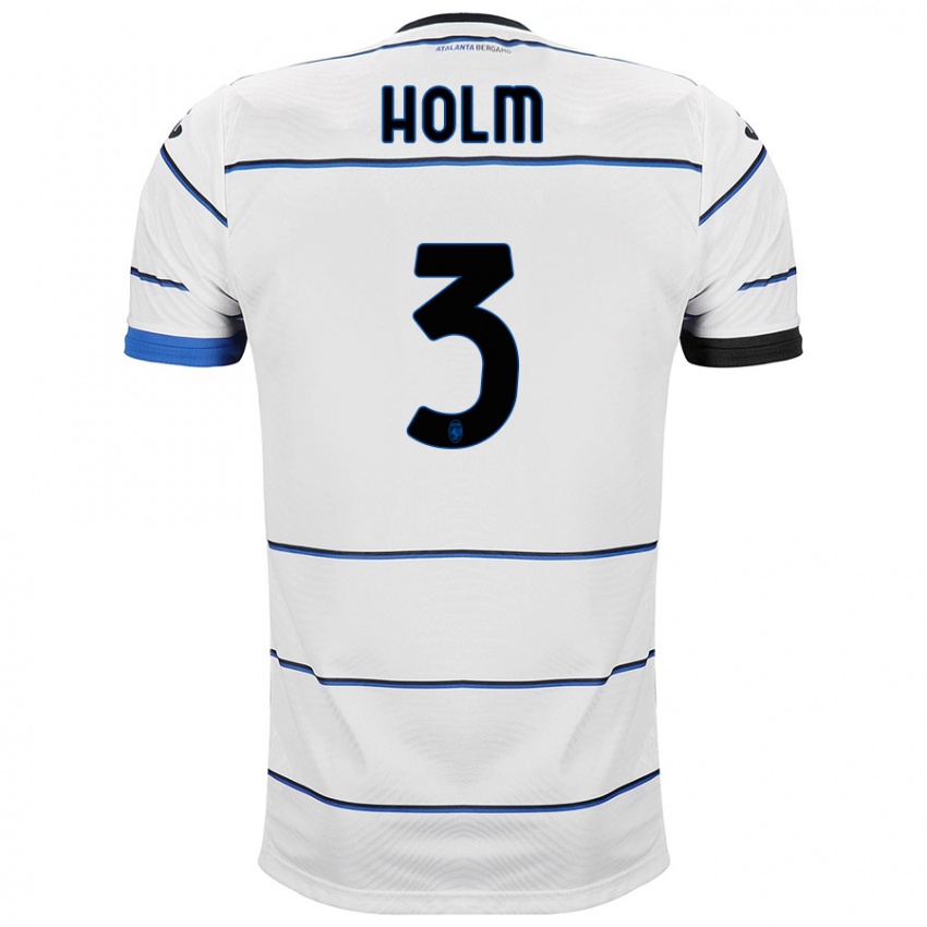 Niño Camiseta Emil Holm #3 Blanco 2ª Equipación 2023/24 La Camisa Perú