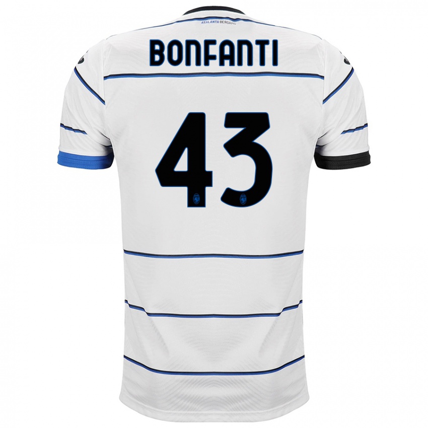 Niño Camiseta Giovanni Bonfanti #43 Blanco 2ª Equipación 2023/24 La Camisa Perú