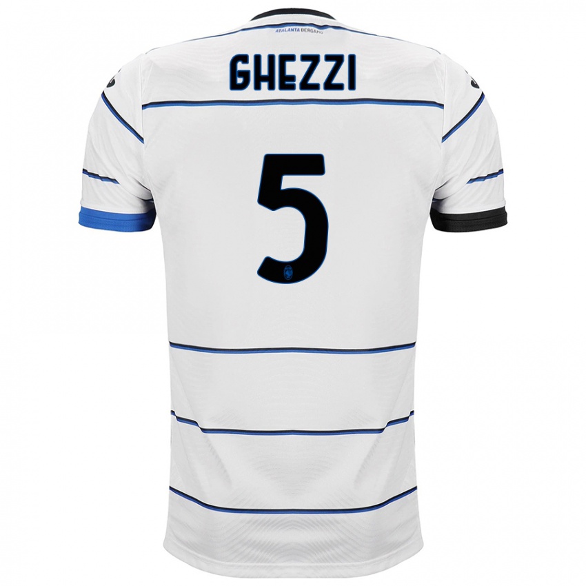 Niño Camiseta Samuele Ghezzi #5 Blanco 2ª Equipación 2023/24 La Camisa Perú