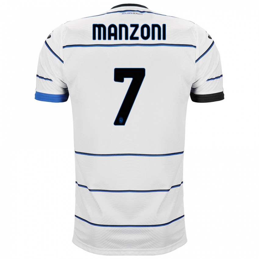 Niño Camiseta Alberto Manzoni #7 Blanco 2ª Equipación 2023/24 La Camisa Perú