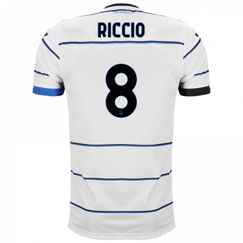 Niño Camiseta Lorenzo Riccio #8 Blanco 2ª Equipación 2023/24 La Camisa Perú