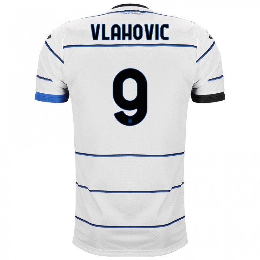 Niño Camiseta Vanja Vlahovic #9 Blanco 2ª Equipación 2023/24 La Camisa Perú