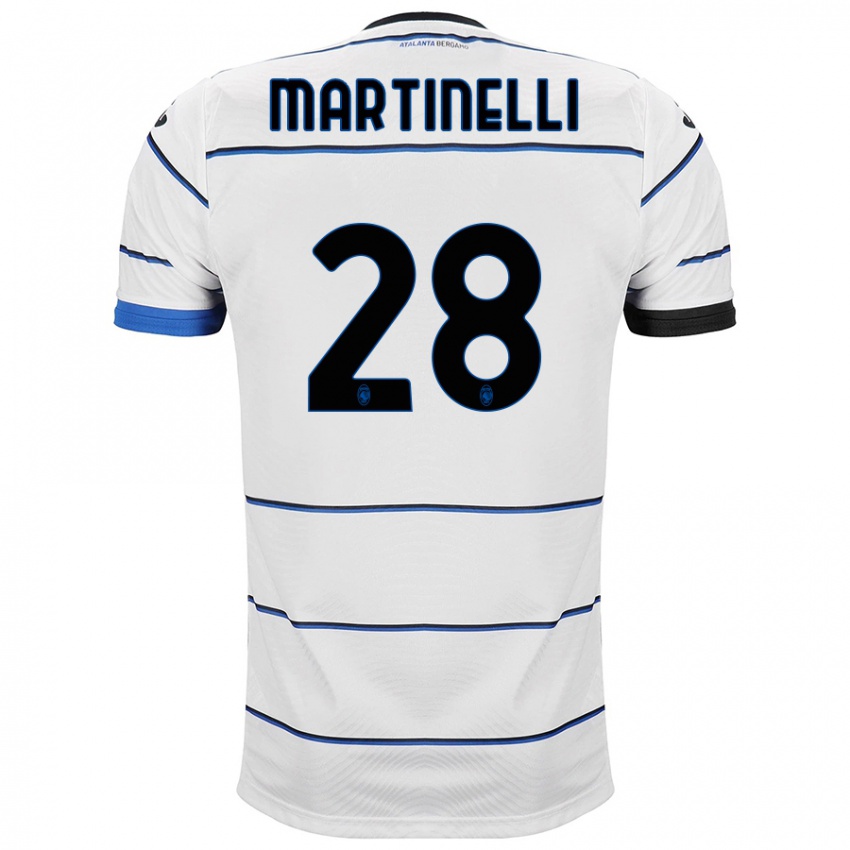 Niño Camiseta Gabriel Martinelli #28 Blanco 2ª Equipación 2023/24 La Camisa Perú