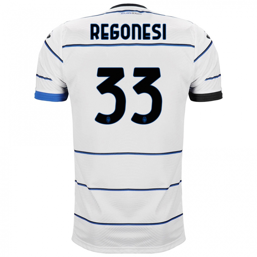 Niño Camiseta Iacopo Regonesi #33 Blanco 2ª Equipación 2023/24 La Camisa Perú