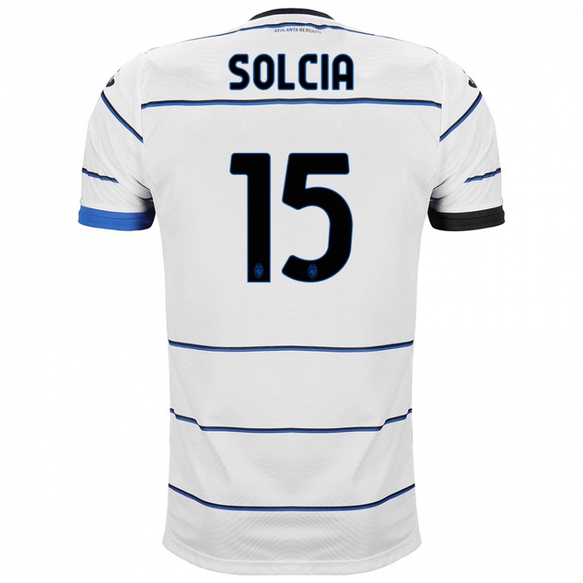 Niño Camiseta Daniele Solcia #15 Blanco 2ª Equipación 2023/24 La Camisa Perú