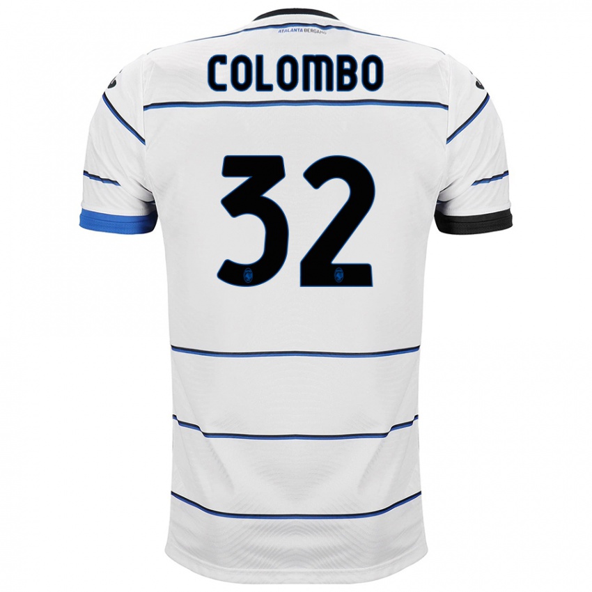 Niño Camiseta Matteo Colombo #32 Blanco 2ª Equipación 2023/24 La Camisa Perú