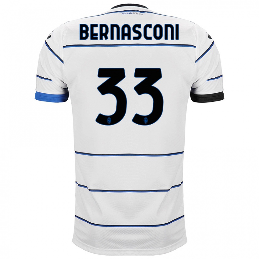 Niño Camiseta Lorenzo Bernasconi #33 Blanco 2ª Equipación 2023/24 La Camisa Perú