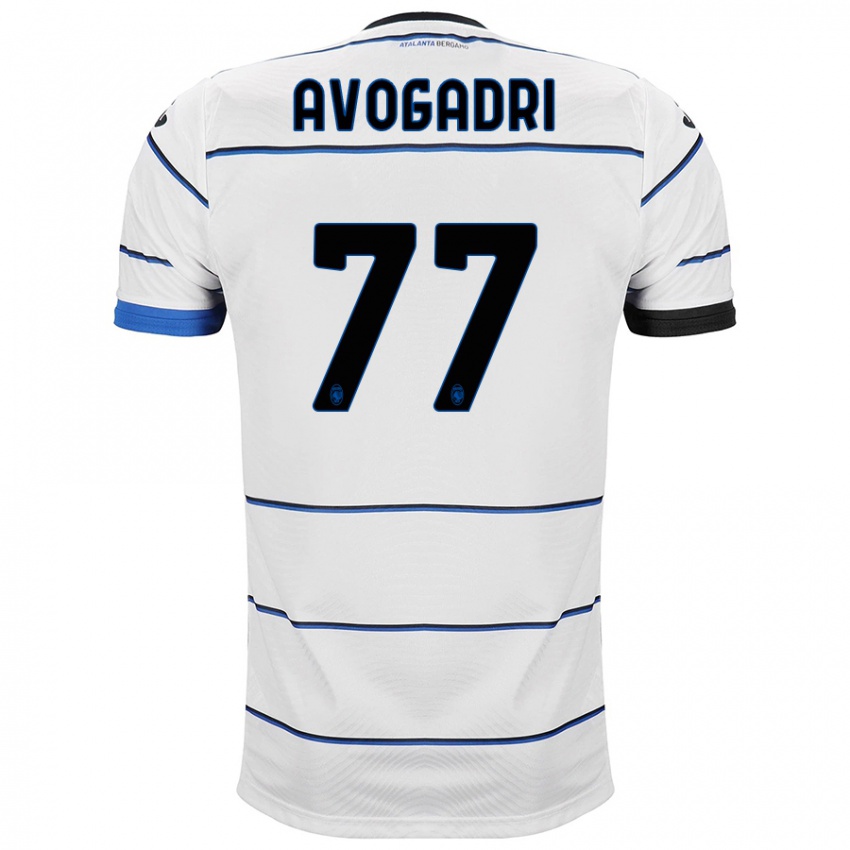 Niño Camiseta Lorenzo Avogadri #77 Blanco 2ª Equipación 2023/24 La Camisa Perú