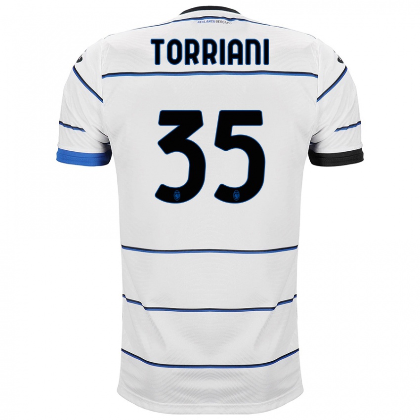 Niño Camiseta Andrea Torriani #35 Blanco 2ª Equipación 2023/24 La Camisa Perú