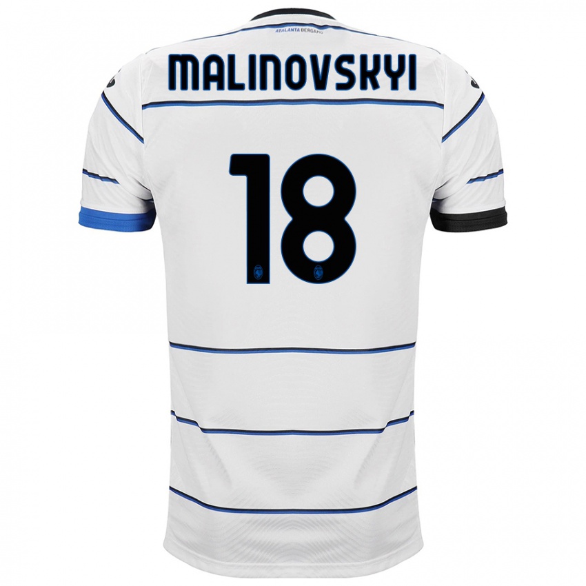 Niño Camiseta Ruslan Malinovskyi #18 Blanco 2ª Equipación 2023/24 La Camisa Perú