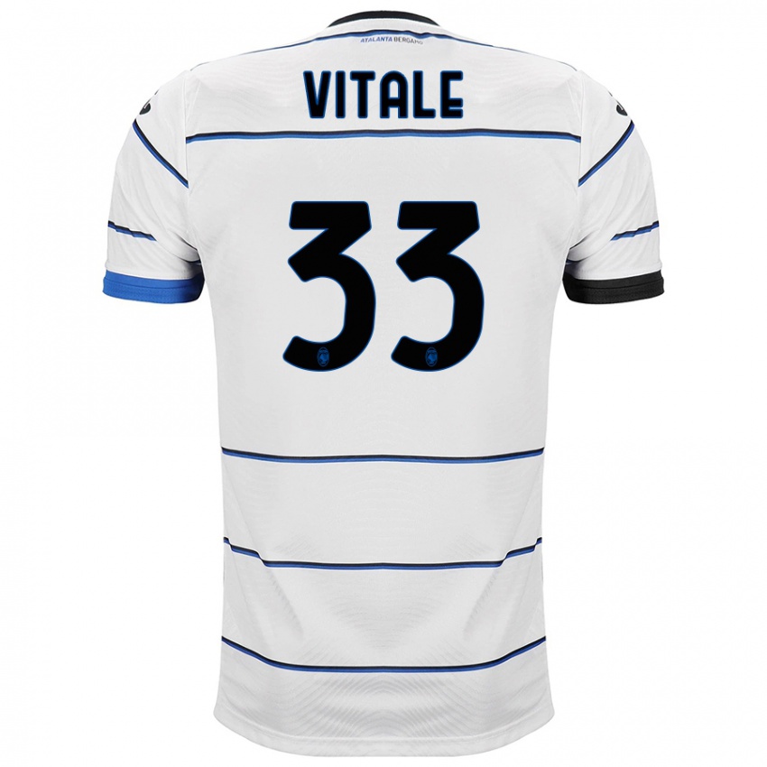 Niño Camiseta Francesca Vitale #33 Blanco 2ª Equipación 2023/24 La Camisa Perú