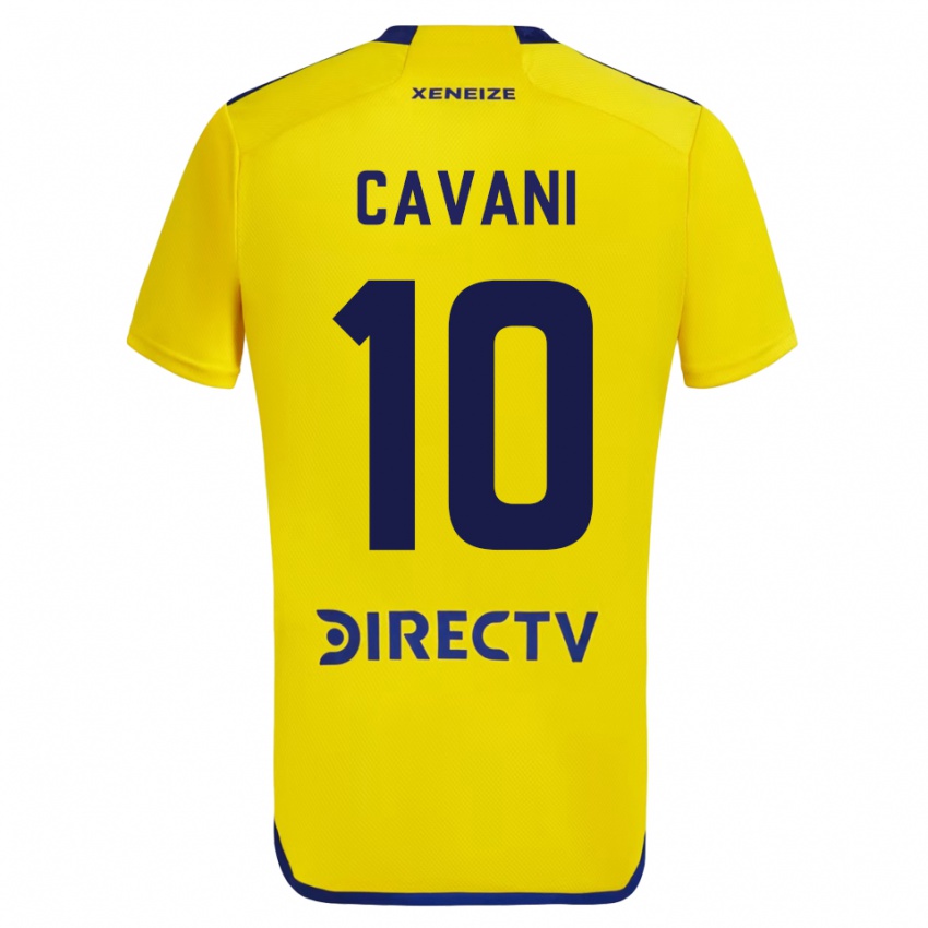 Niño Camiseta Edinson Cavani #10 Amarillo 2ª Equipación 2023/24 La Camisa Perú