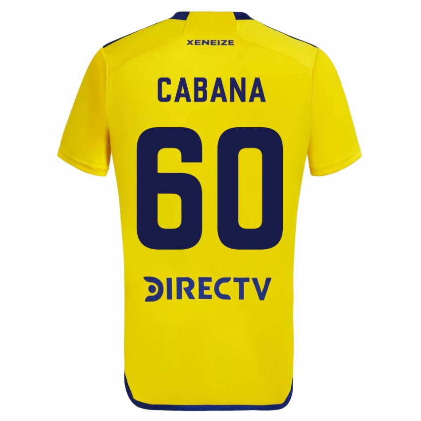 Niño Camiseta Juan Pablo Cabana #60 Amarillo 2ª Equipación 2023/24 La Camisa Perú