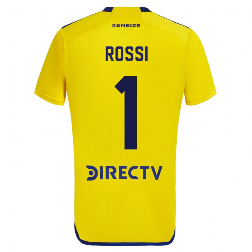 Niño Camiseta Agustin Rossi #1 Amarillo 2ª Equipación 2023/24 La Camisa Perú