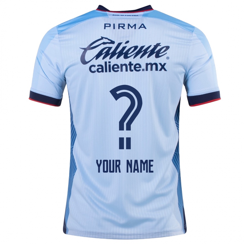 Niño Camiseta Su Nombre #0 Cielo Azul 2ª Equipación 2023/24 La Camisa Perú