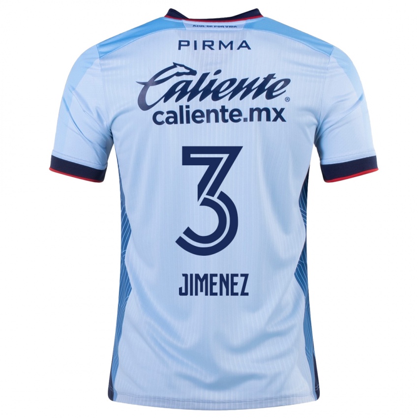Niño Camiseta Jaiber Jimenez #3 Cielo Azul 2ª Equipación 2023/24 La Camisa Perú
