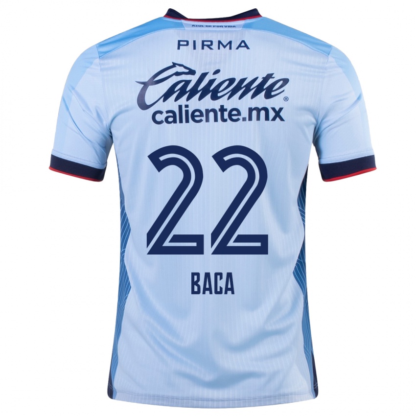 Niño Camiseta Rafael Baca #22 Cielo Azul 2ª Equipación 2023/24 La Camisa Perú