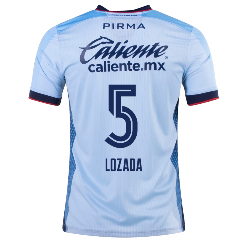 Niño Camiseta Ana Lozada #5 Cielo Azul 2ª Equipación 2023/24 La Camisa Perú