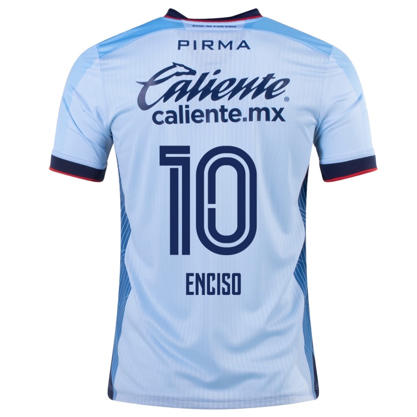Niño Camiseta Martha Enciso #10 Cielo Azul 2ª Equipación 2023/24 La Camisa Perú
