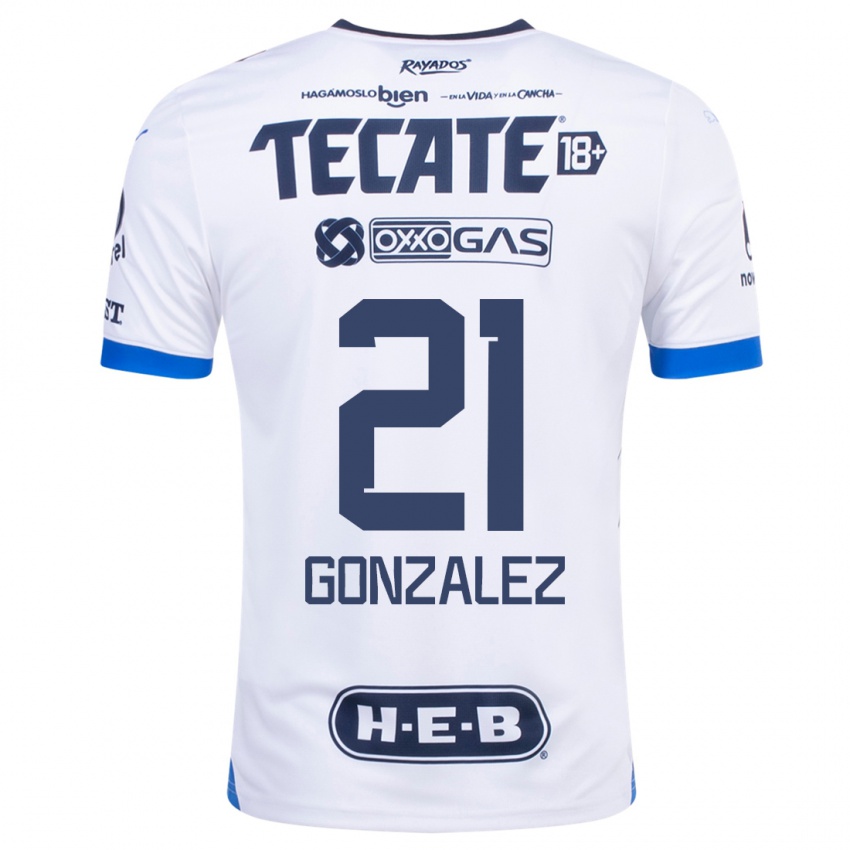 Niño Camiseta Arturo González #21 Blanco 2ª Equipación 2023/24 La Camisa Perú
