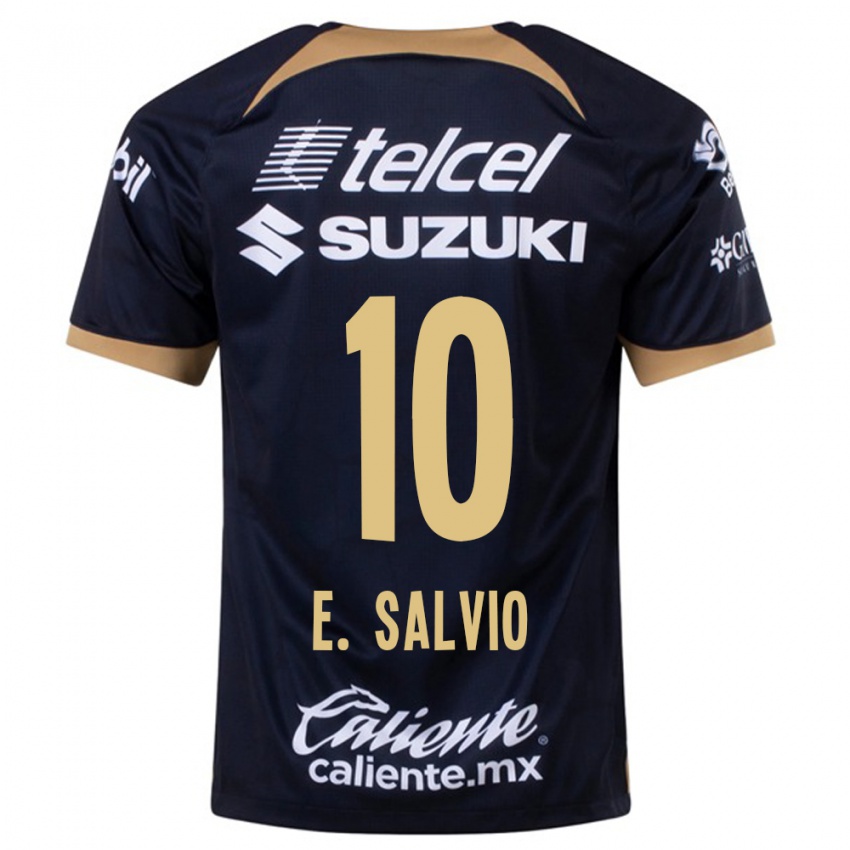 Niño Camiseta Eduardo Salvio #10 Azul Oscuro 2ª Equipación 2023/24 La Camisa Perú