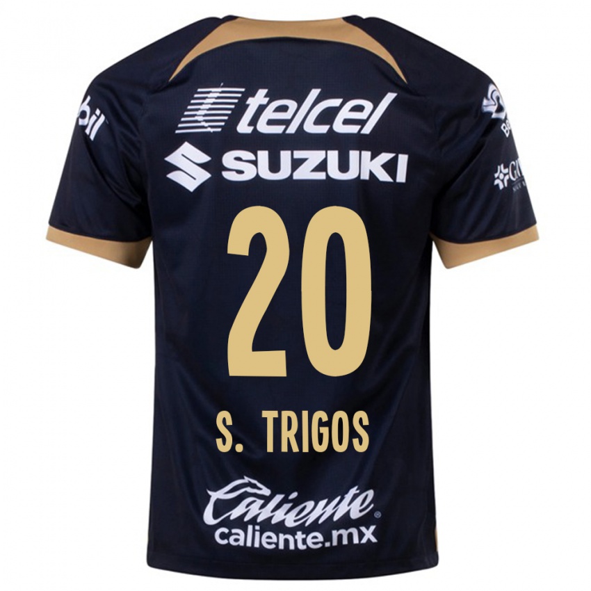 Niño Camiseta Santiago Trigos #20 Azul Oscuro 2ª Equipación 2023/24 La Camisa Perú