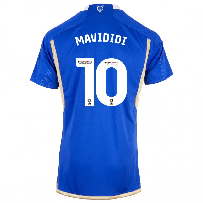 Hombre Camiseta Stephy Mavididi #10 Azul Real 1ª Equipación 2023/24 La Camisa Perú