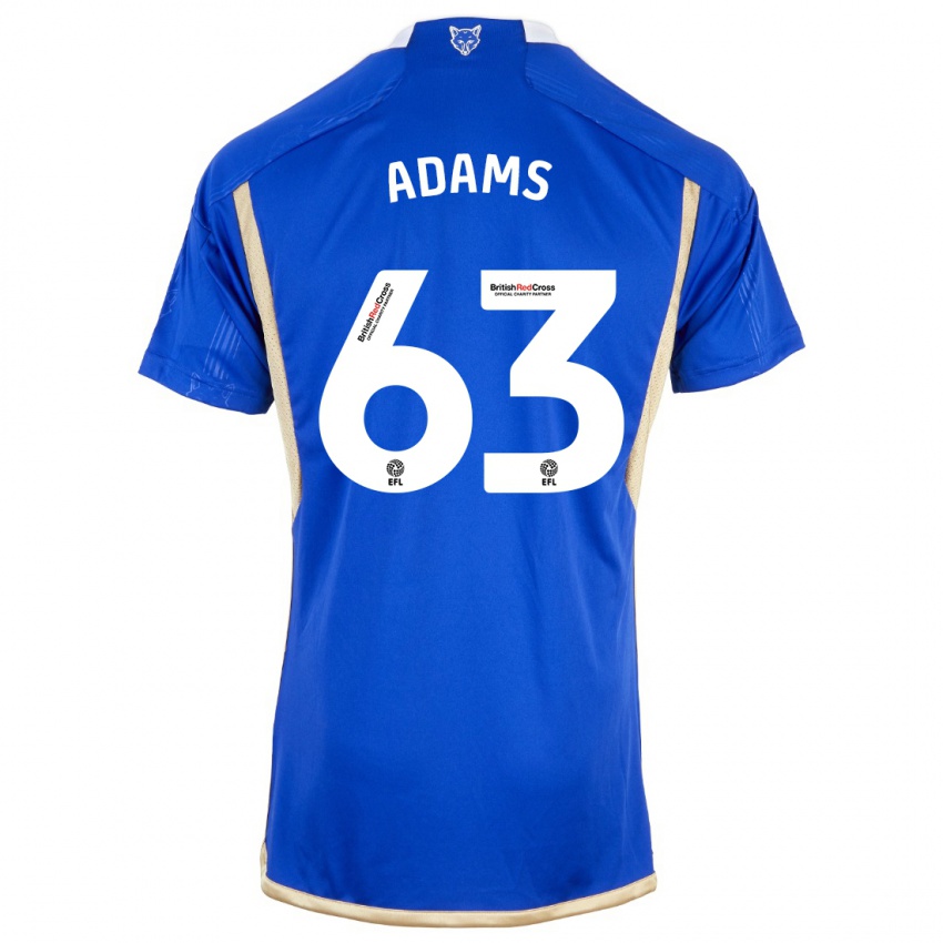 Hombre Camiseta Bayli Spencer Adams #63 Azul Real 1ª Equipación 2023/24 La Camisa Perú