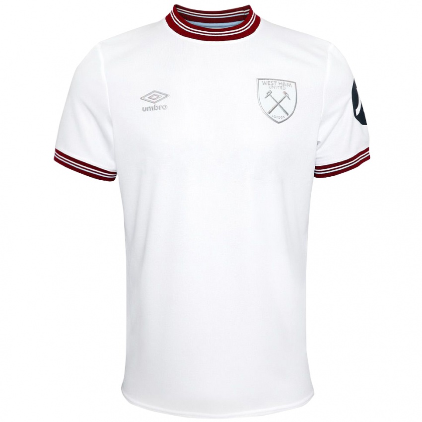 Hombre Camiseta Grace Fisk #22 Blanco 2ª Equipación 2023/24 La Camisa Perú