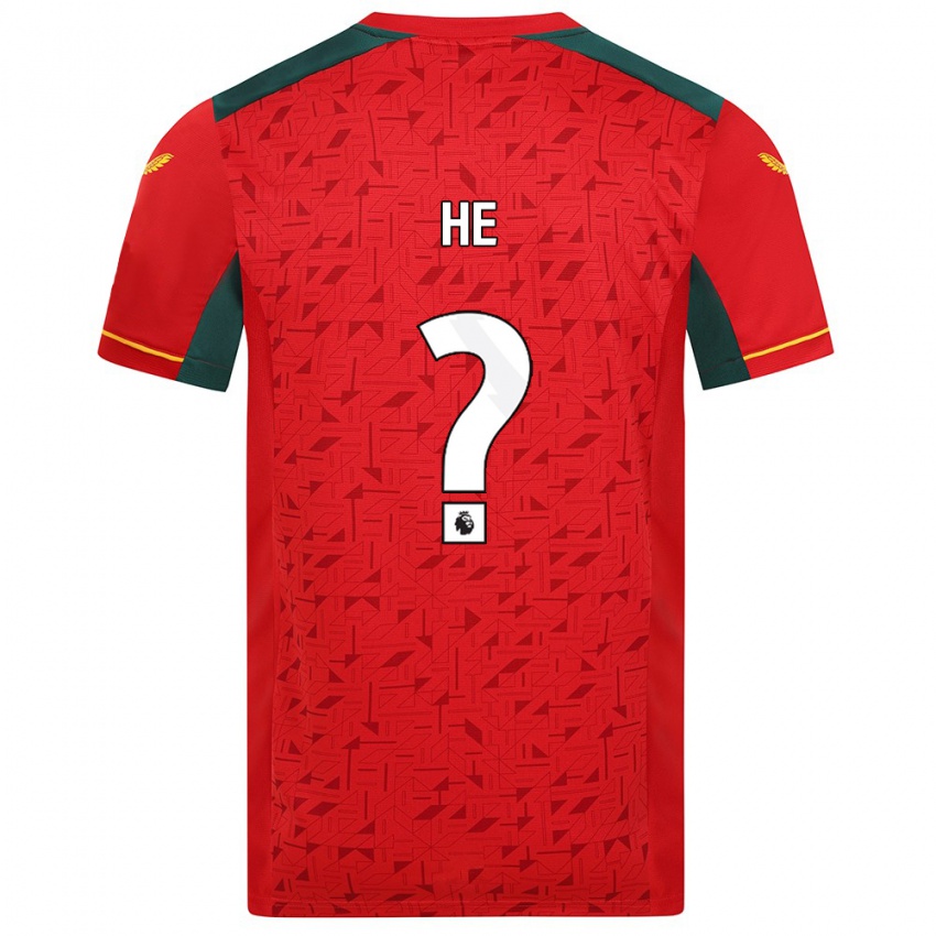 Hombre Camiseta Dongda He #0 Rojo 2ª Equipación 2023/24 La Camisa Perú