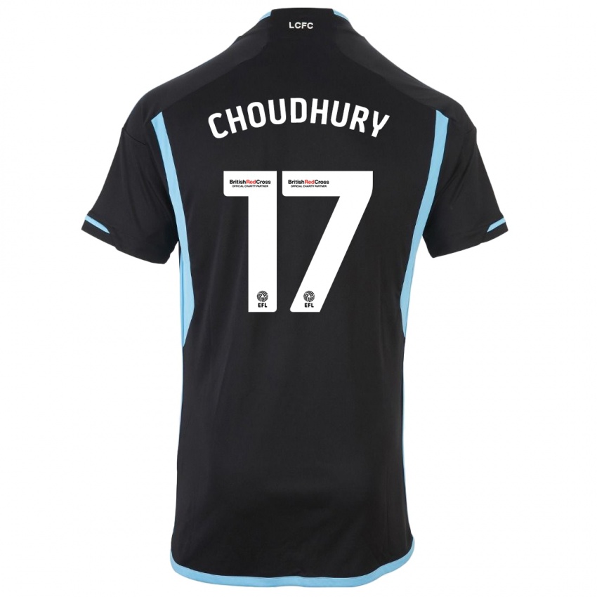 Hombre Camiseta Hamza Choudhury #17 Negro 2ª Equipación 2023/24 La Camisa Perú