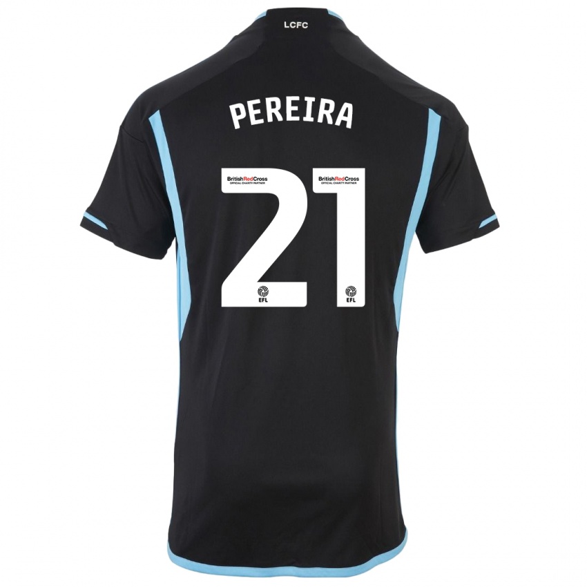 Hombre Camiseta Ricardo Pereira #21 Negro 2ª Equipación 2023/24 La Camisa Perú