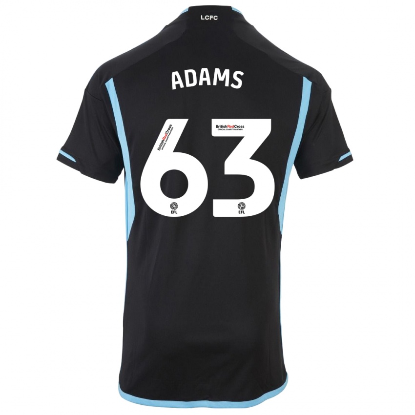 Hombre Camiseta Bayli Spencer Adams #63 Negro 2ª Equipación 2023/24 La Camisa Perú