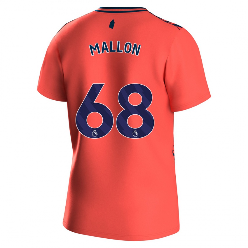 Hombre Camiseta Mathew Mallon #68 Coralino 2ª Equipación 2023/24 La Camisa Perú