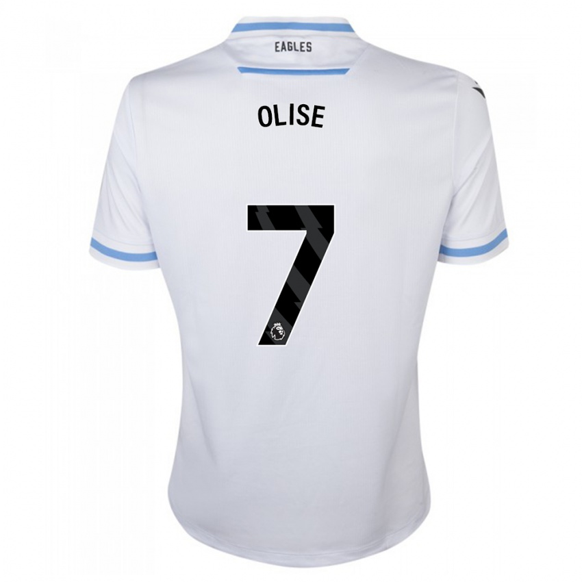 Hombre Camiseta Michael Olise #7 Blanco 2ª Equipación 2023/24 La Camisa Perú