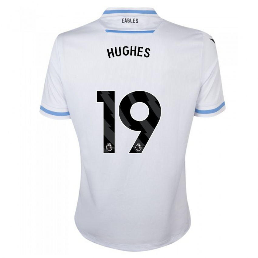 Hombre Camiseta Will Hughes #19 Blanco 2ª Equipación 2023/24 La Camisa Perú