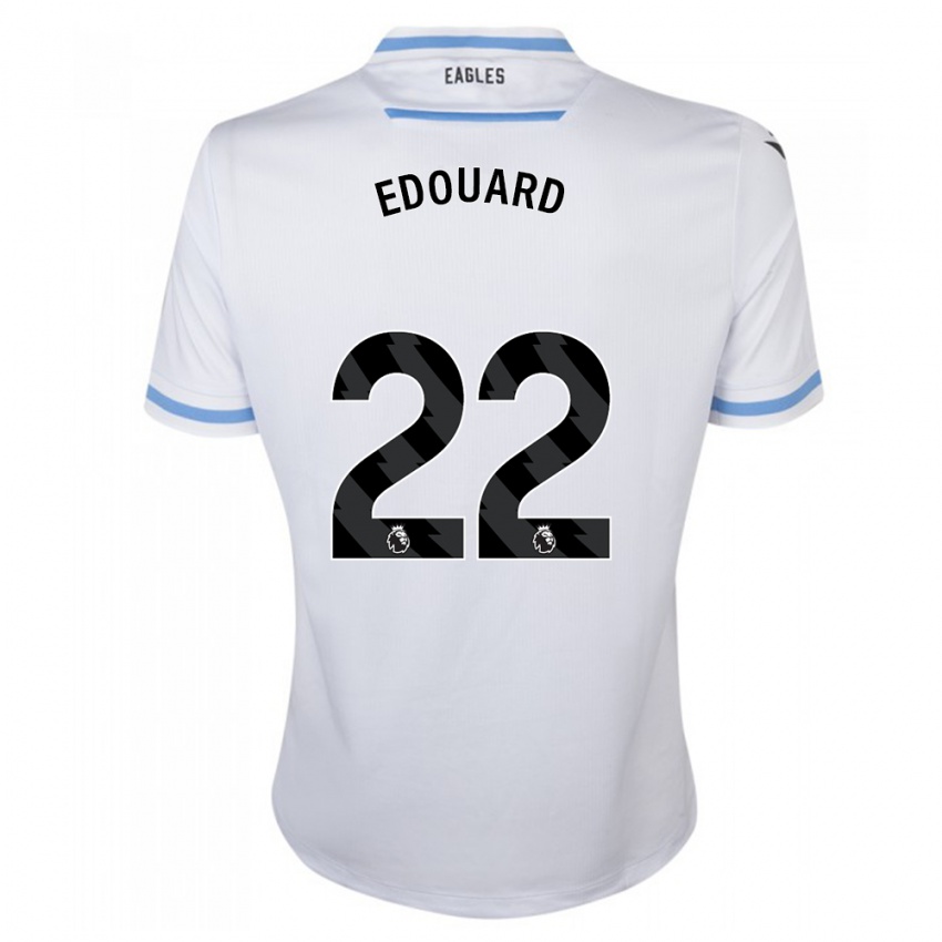 Hombre Camiseta Odsonne Edouard #22 Blanco 2ª Equipación 2023/24 La Camisa Perú