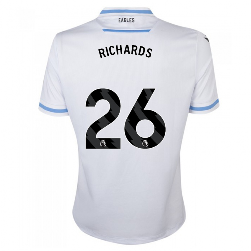 Hombre Camiseta Chris Richards #26 Blanco 2ª Equipación 2023/24 La Camisa Perú