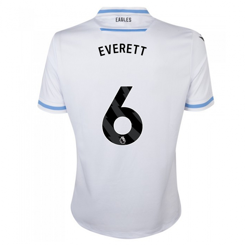 Hombre Camiseta Aimee Everett #6 Blanco 2ª Equipación 2023/24 La Camisa Perú