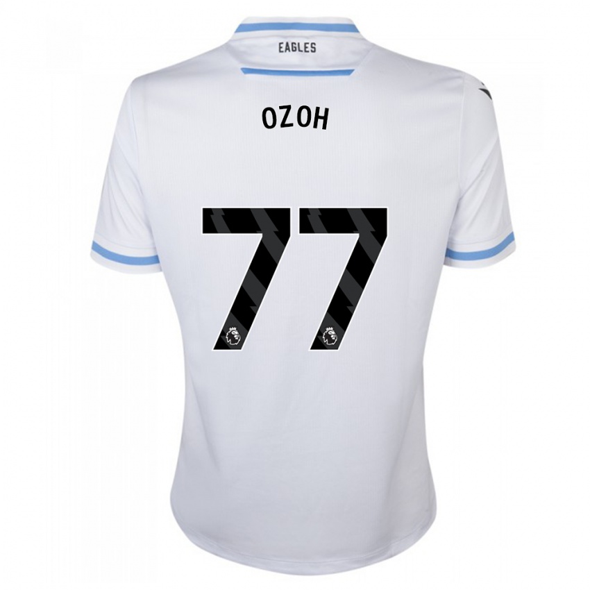 Hombre Camiseta David Ozoh #77 Blanco 2ª Equipación 2023/24 La Camisa Perú