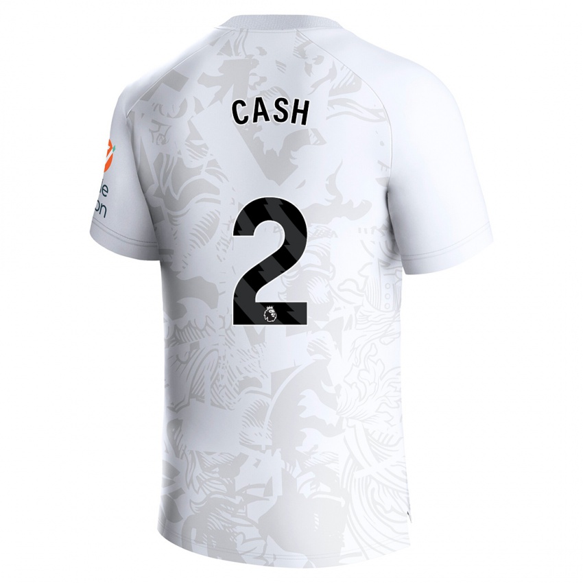 Hombre Camiseta Matty Cash #2 Blanco 2ª Equipación 2023/24 La Camisa Perú