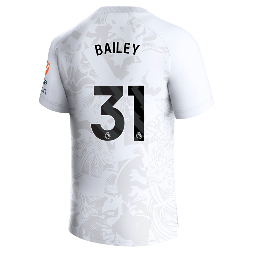 Hombre Camiseta Leon Bailey #31 Blanco 2ª Equipación 2023/24 La Camisa Perú