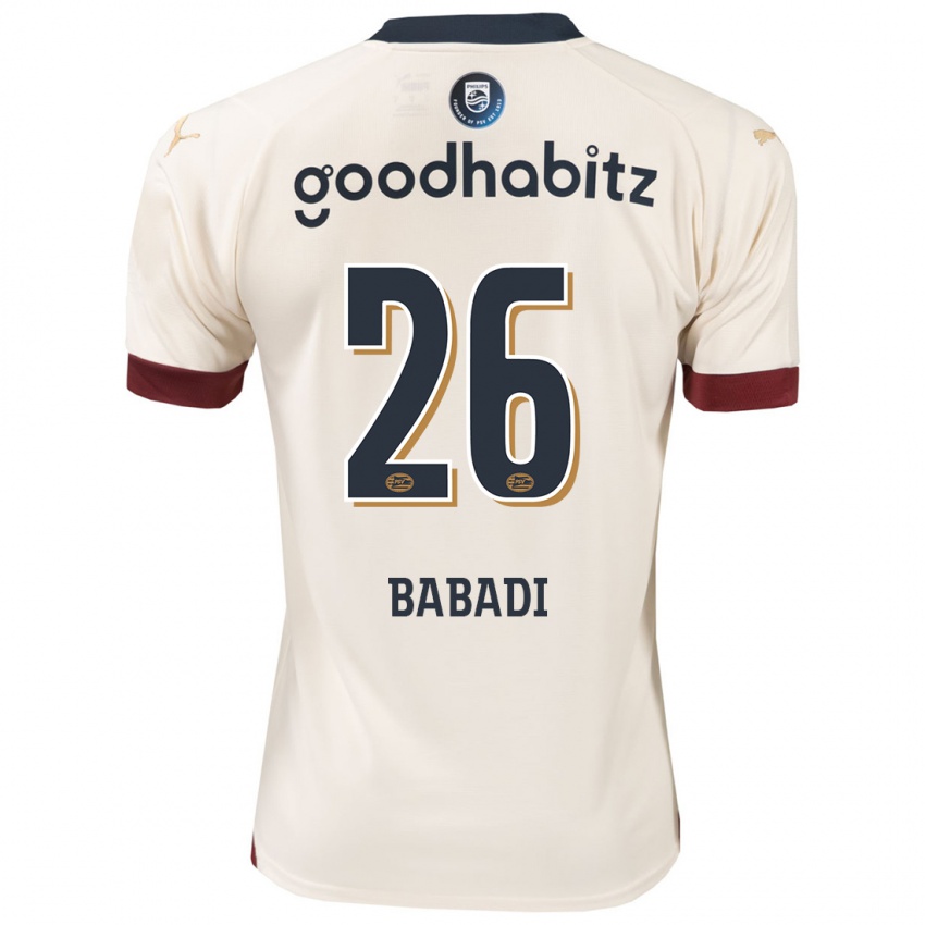 Hombre Camiseta Isaac Babadi #26 Blanquecino 2ª Equipación 2023/24 La Camisa Perú