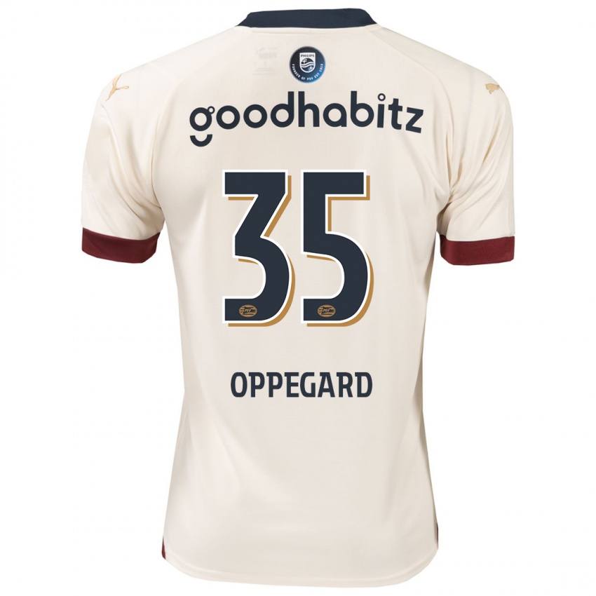 Hombre Camiseta Fredrik Oppegard #35 Blanquecino 2ª Equipación 2023/24 La Camisa Perú