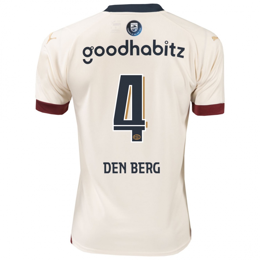 Hombre Camiseta Mandy Van Den Berg #4 Blanquecino 2ª Equipación 2023/24 La Camisa Perú