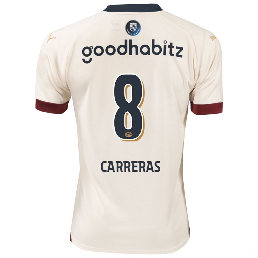 Hombre Camiseta Georgina Carreras #8 Blanquecino 2ª Equipación 2023/24 La Camisa Perú