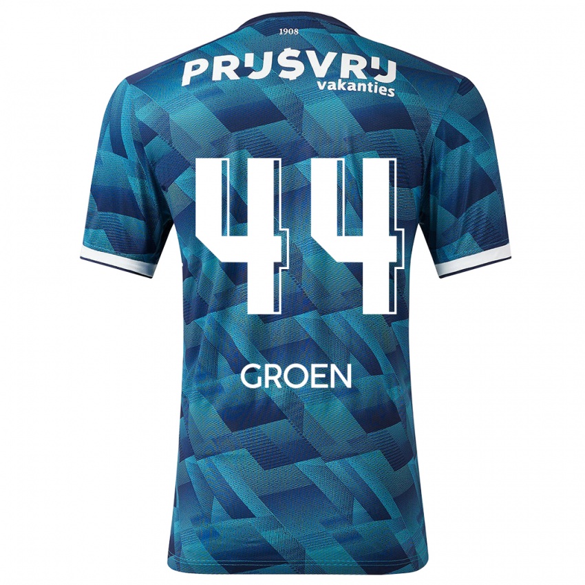 Hombre Camiseta Nesto Groen #44 Azul 2ª Equipación 2023/24 La Camisa Perú