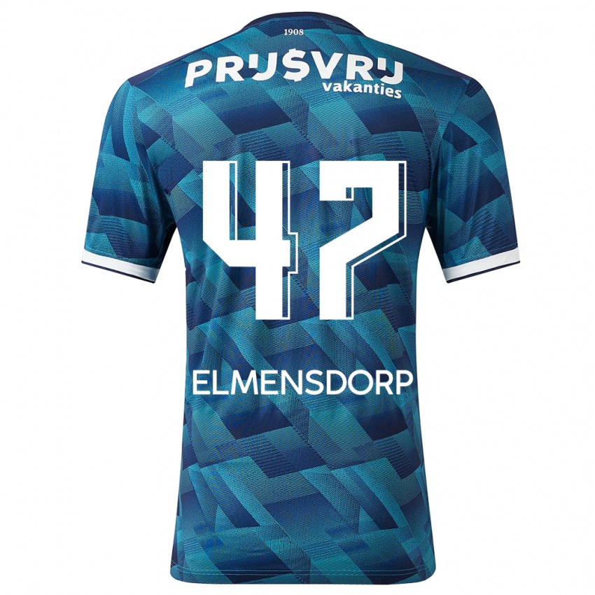 Hombre Camiseta Paris Elmensdorp #47 Azul 2ª Equipación 2023/24 La Camisa Perú