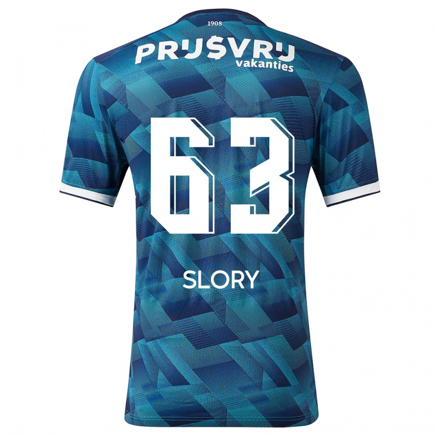 Hombre Camiseta Jaden Slory #63 Azul 2ª Equipación 2023/24 La Camisa Perú