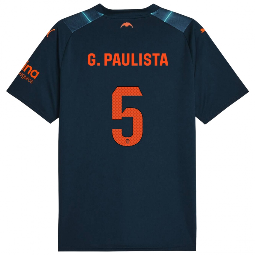 Hombre Camiseta Gabriel Paulista #5 Azul Marino 2ª Equipación 2023/24 La Camisa Perú